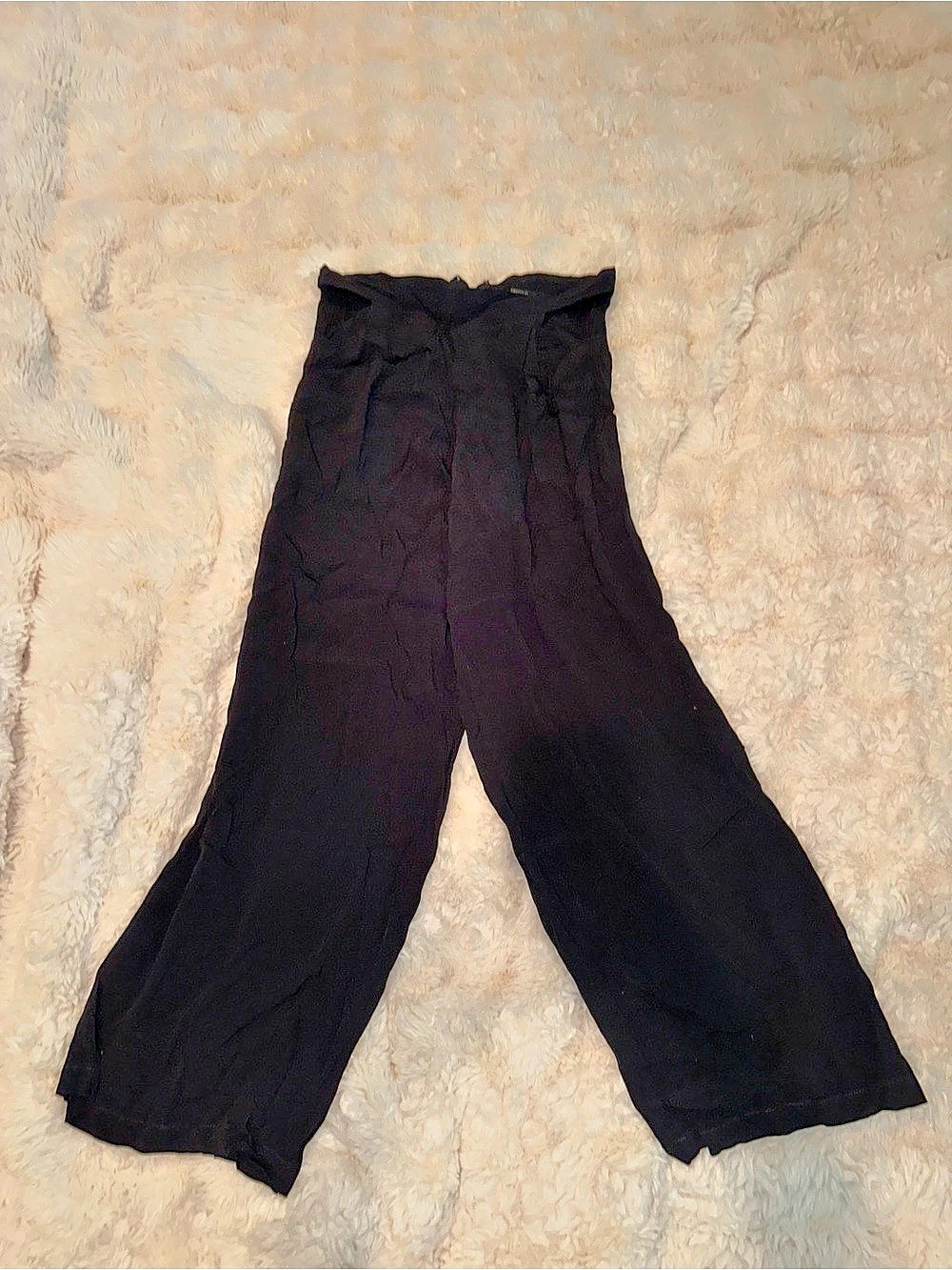 Forever 21 Wide Leg Pants in Black Large
